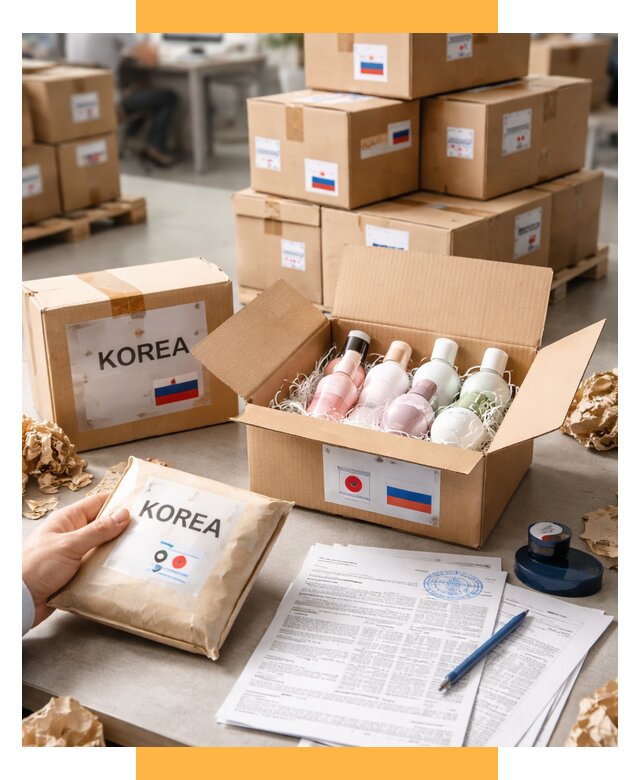 Доставка косметики из Кореи от 8754 р. под ключ | СетСервис-Брз