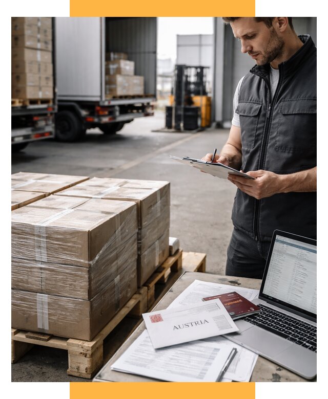 Доставка в Австрию от 66944 р. Логистика и экспорт СетСервис-Брз