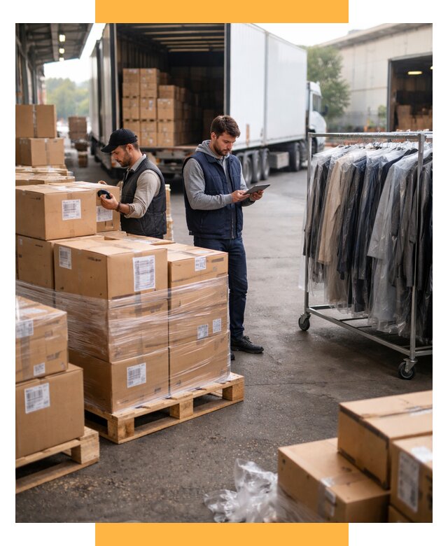 Перевозка и доставка одежды из Китая от 7724 р., СетСервис-Брз