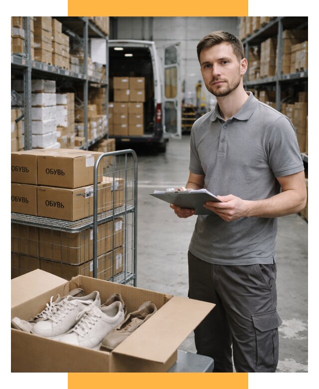 Доставка обуви из Китая и Турции от 4635 р. СетСервис-Брз