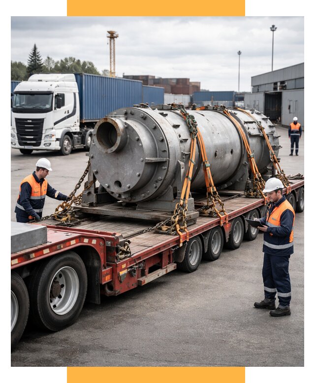 Перевозка тяжеловесных грузов под ключ от 154485 р. | СетСервис-Брз