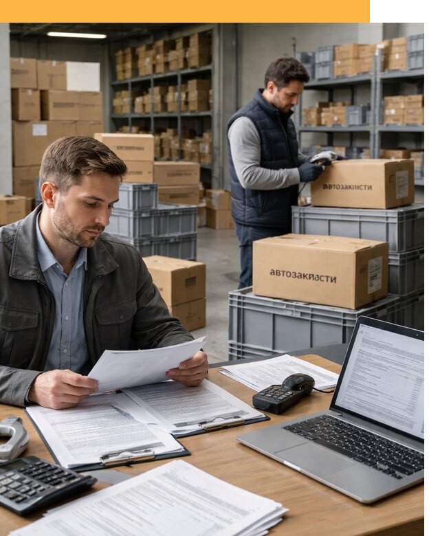 Таможенное оформление автозапчастей по выгодным тарифам от 8754